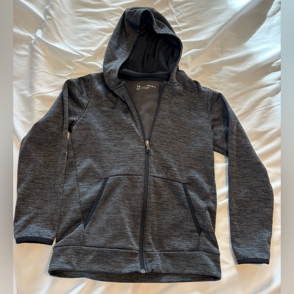 Kid’s Under Armour Hoodie Heathered Black Size M